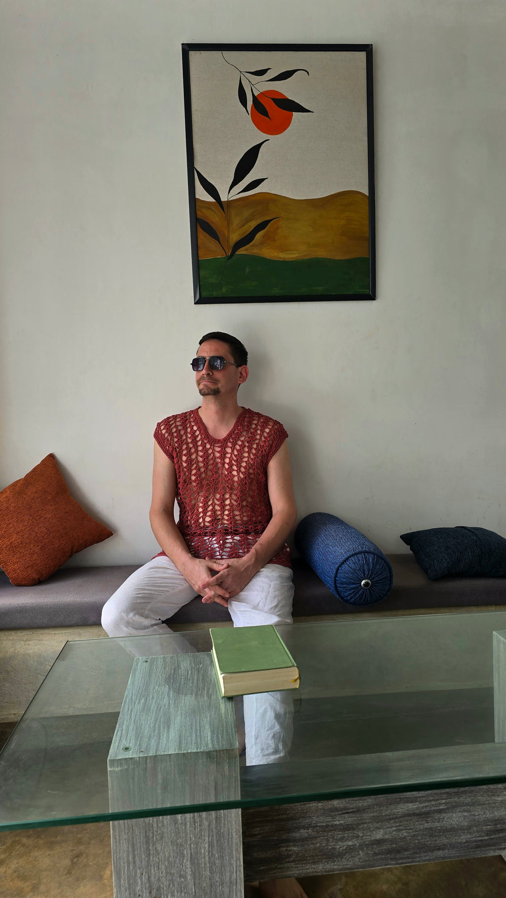 Sleeveless Mesh Shirt