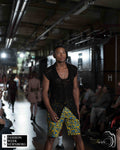 Handmade Black Crochet Sleeveless Top, Crochet Men's Festival Shirt