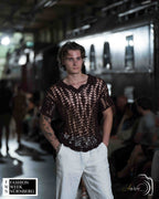 Sleeveless Mesh Shirt
