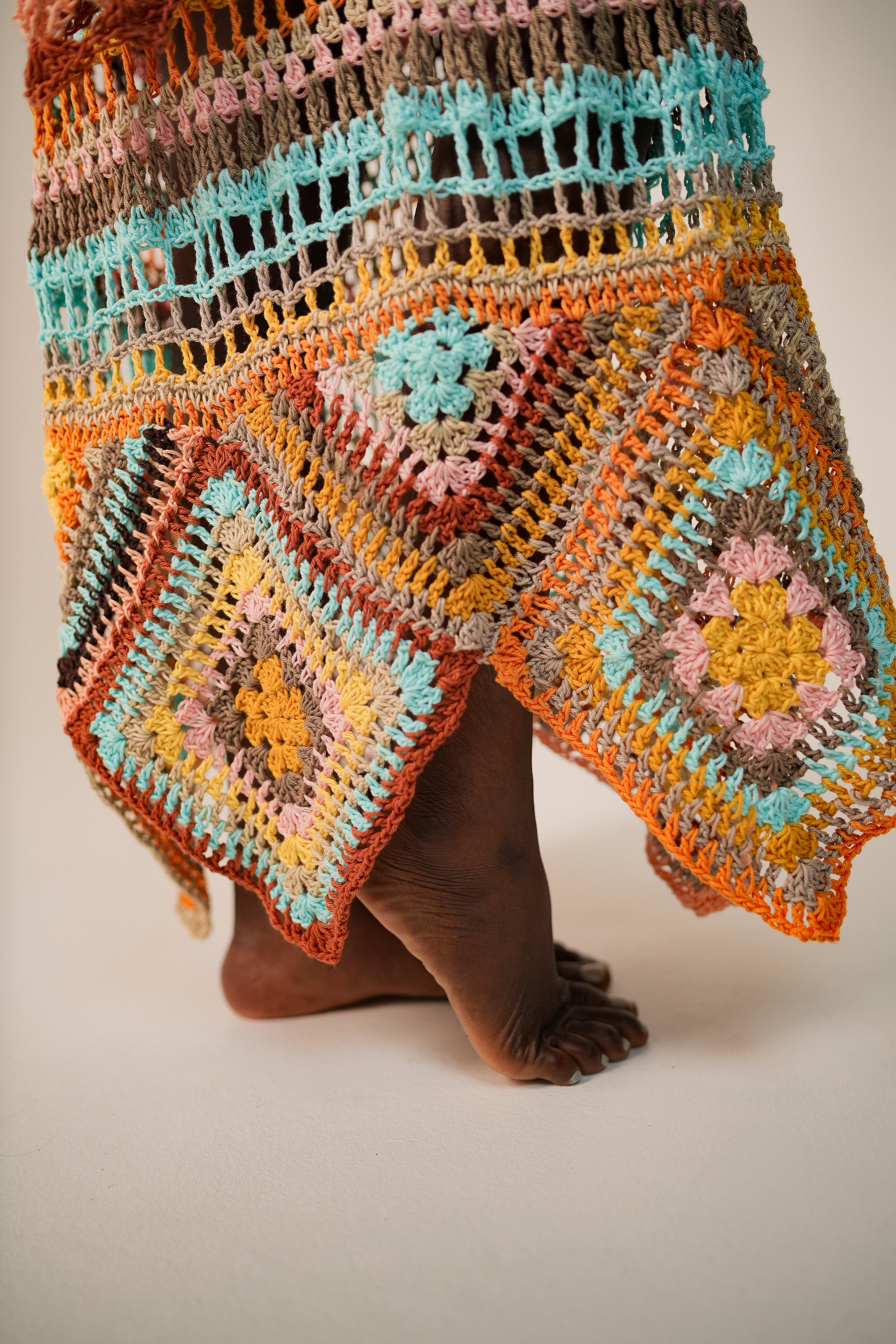 Crochet "Spicy Road" Maxi Skirt