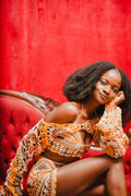 Crochet Top and Shorts Set, Granny Square Shorts and Bralette