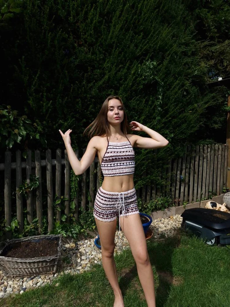 Arkie Top and Hot Pants Set