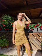 Knee-Length Crochet Dress