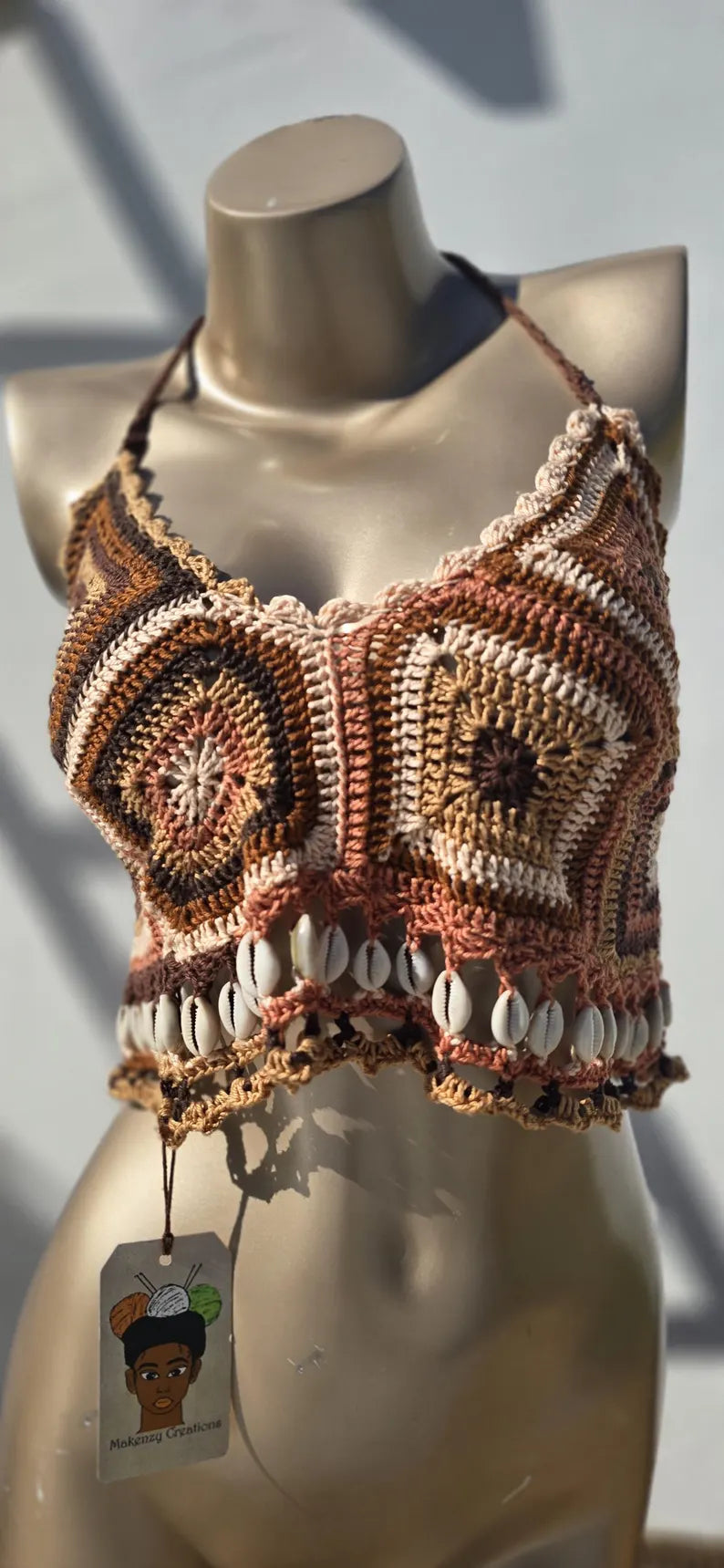 Bogolan-Inspired Crop Top