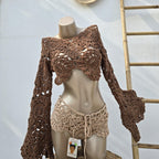 High-Waist Mandala Shorts