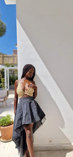 Butterfly Glitter Crochet Top