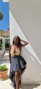 Butterfly Glitter Crochet Top