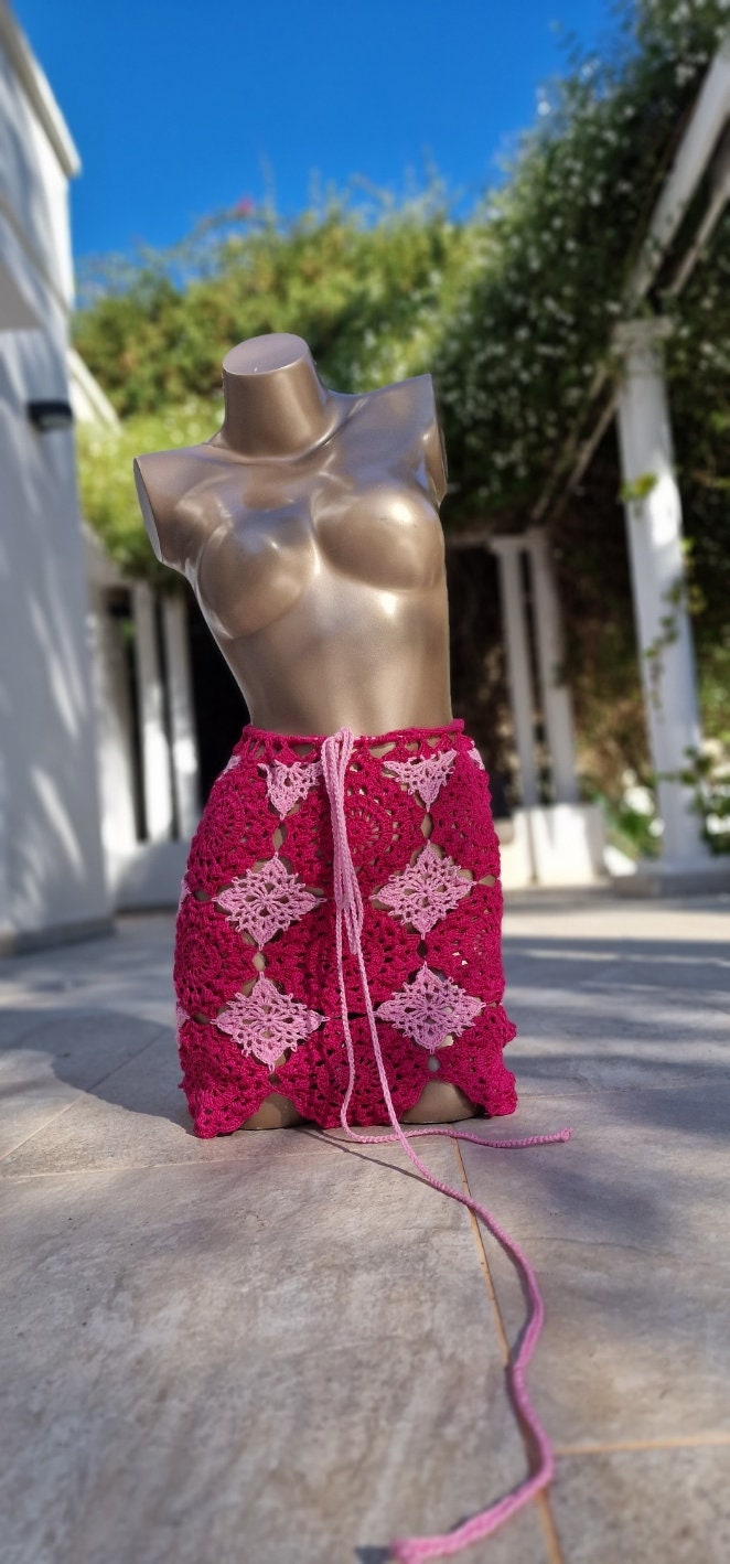 Mandala crochet skirt