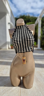 Black & White Crochet Top